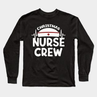 Christmas Nurse Crew Long Sleeve T-Shirt